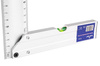 Aluminiowy kątownik z poziomicą przymiar stolarski miarka linijka 350 mm FALON-TECH