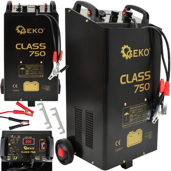 Prostownik z rozruchem CLASS 750 12/24V 700A LCD GEKO
