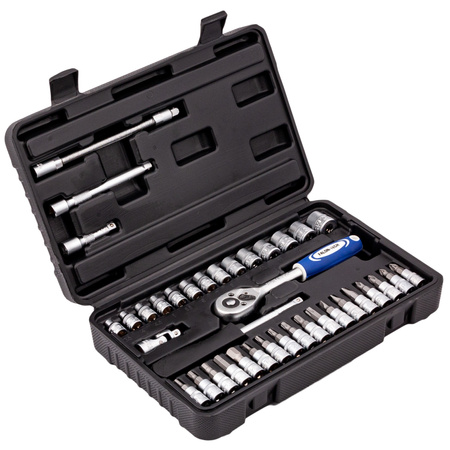 Zestaw kluczy nasadowych 1/4" 38el TORX BITY klucze nasadowe FALON-TECH