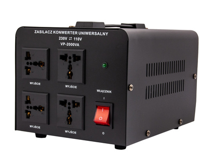 Konwerter reduktor napięcia 2000W (230V/110V) VOLT POLSKA