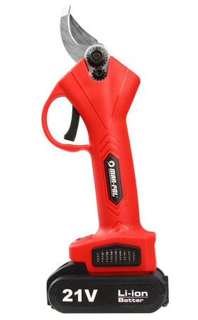 Sekator akumulatorowy kowadełkowy nożyce ogrodowe elektryczne 2x aku MAR-POL