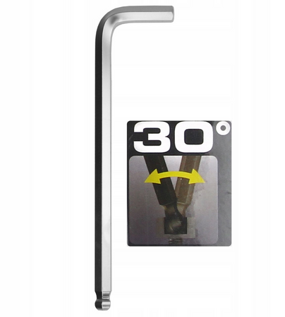 Zestaw klucze imbusowe imbusy 1,5-14mm crv 12el długie z kulką profesjonalne MAR-POL