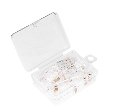 Zestaw narzędzia sieciowe RJ45 tester kabli ściągacz wtyk zaciskarka 19el GEKO