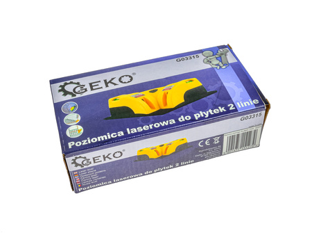 Poziomica laserowa do płytek laser kątowy 2 linie GEKO