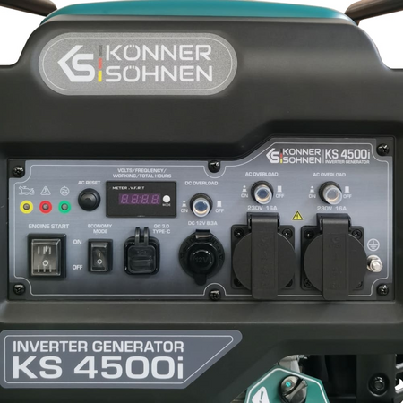Agregat generator inwerterowy KS 4500i 4,5 kW tryb ekonomiczny Könner & Söhnen KS