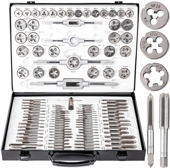 Zestaw narzynki gwintowniki kalibrowniki 110 szt  M2-M18 walizka SCHEPPACH