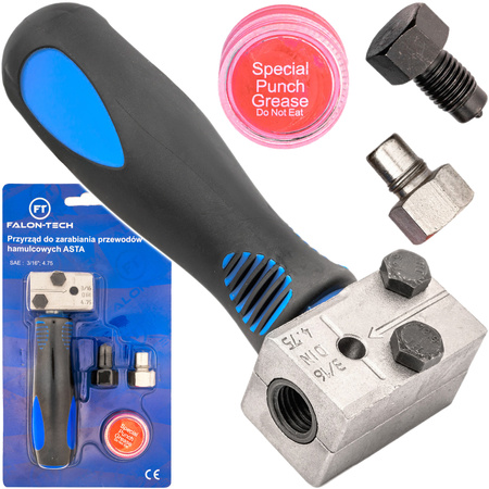 Zestaw do zarabiania przewodów końcówek hamulcowych ASTA SAE 3/16" 4,75 FALON-TECH