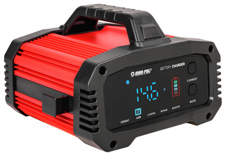 Prostownik ładowarka do akumulatorów z rozruchem agm booster 12V 24V 25A MAR-POL