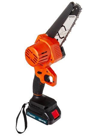 Mini pilarka piła łańcuchowa 6" 15 cm gałęziówka akumulatorowa 21V 2 x AKU M66162 DEMON