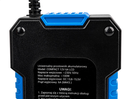 Zestaw akumulator agm opti 12v 75ah + prostownik ładowarka akumulatora lcd 12v 6a VOLT POLSKA