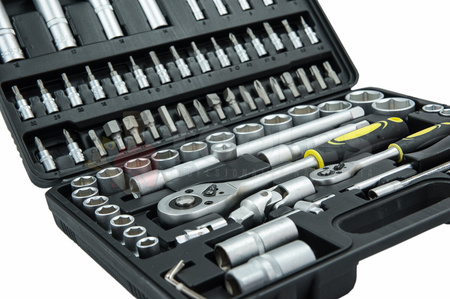 Zestaw Klucze Nasadowe 94el + Bity Torx Hex SPLINE 40el YATO