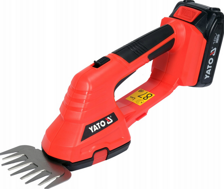 Nożyce elektryczne akumulatorowe do trawy krzewów żywopłotu 18V YT-828355 YATO