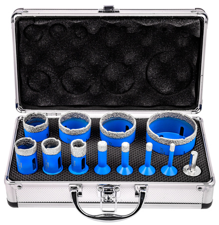 Zestaw otwornic diamentowych 6 - 68 mm - zestaw 12 el GEKO