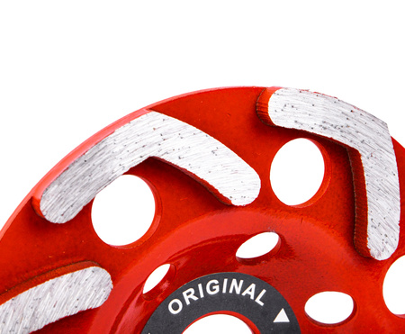 Tarcza garnkowa frez do szlifowania betonu diamentowa segmentowa 125mm red Mastiff FALON-TECH