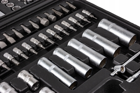 Zestaw klucze nasadowe 108szt. + płasko-oczkowe 12szt. 6-22mm (płachta)