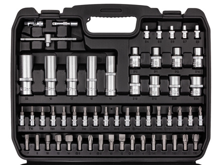 Zestaw narzędziowy kluczy nasadowych bity torx 108 szt BEST