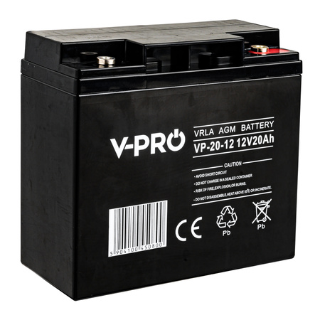 Akumulator AGM VRLA V-PRO 12V 20Ah Bezobsługowy VOLT POLSKA