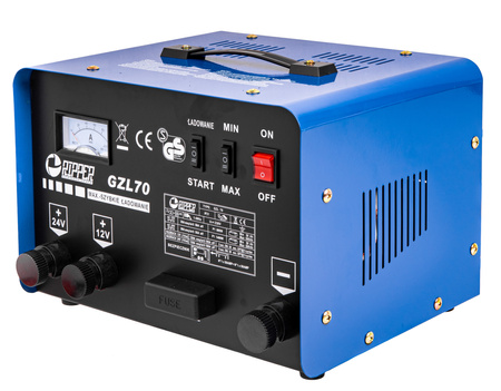 Prostownik samochodowy z rozruchem GZL 12/24V 70A + 200A rozruch MAR-POL