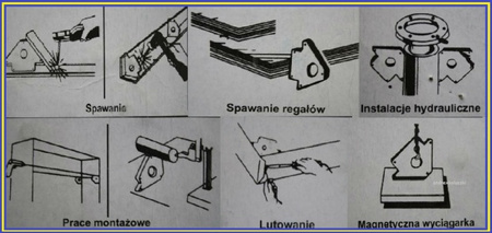 Magnetyczny kątownik spawalniczy udźwig 22,5 kg MAR-POL