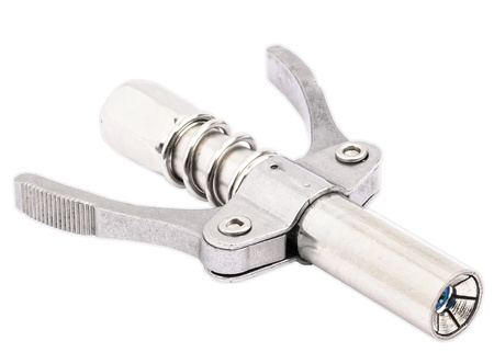 Uniwersalna końcówka smarownicy do kalamitek samoblokująca + wężyk 12000 PSI FALON-TECH