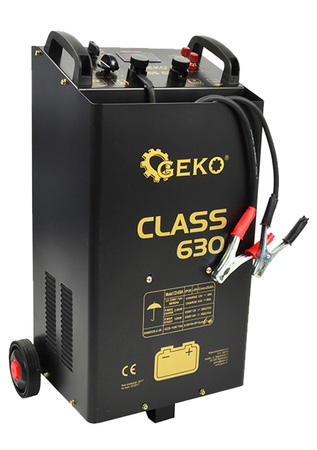 Prostownik z rozruchem CLASS 630 12/24V 550A LCD GEKO