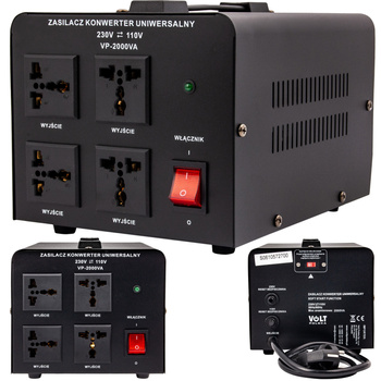 Konwerter reduktor napięcia 2000W (230V/110V) VOLT POLSKA