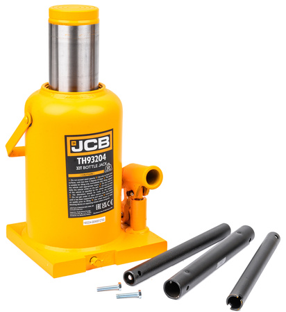 Podnośnik hydrauliczny słupkowy butelkowy maszynowy mocny lewarek 32 T JCB