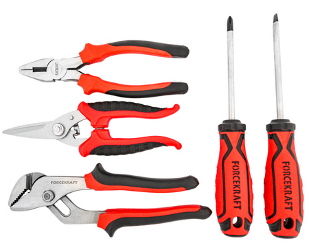 Zestaw narzędziowy kluczy nasadowych klucze płaskie torx nasadki 216el FORCEKRAFT