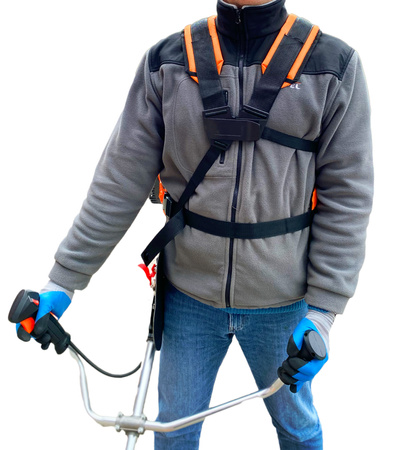 Solidne szelki do kosy spalinowej kosiarki wykaszarki pasy nośne uprząż DEMON