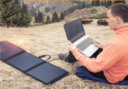 Przenośny panel solarny TRAVEL SOLAR 80W USB SKŁADANY VOLT POLSKA