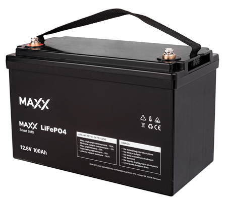 Akumulator LiFePo4 100Ah 12V BMS MAXX