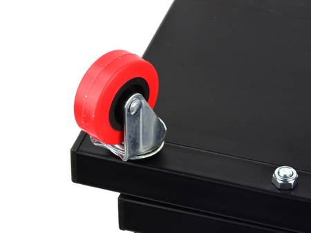 Stołek warsztatowy z półką taboret siedzisko krzesło półka GEKO