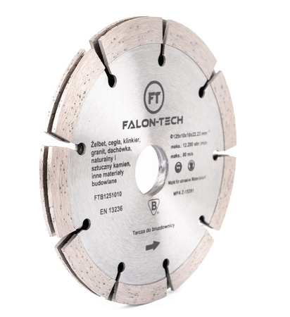 Tarcza diamentowa do bruzdownicy bruzd betonu zbrojonego 125mm FALON-TECH
