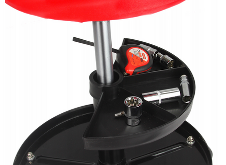 Stołek warsztatowy obrotowy z półką MAR-POL