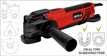 Wielofunkcyjne narzędzie oscylacyjne 500W + walizka YATO