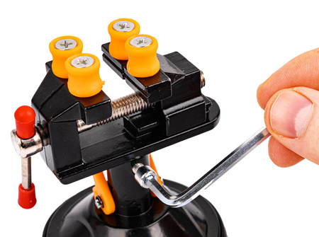 Imadło modelarskie stołowe obrotowe 30mm z przyssawką FALON-TECH