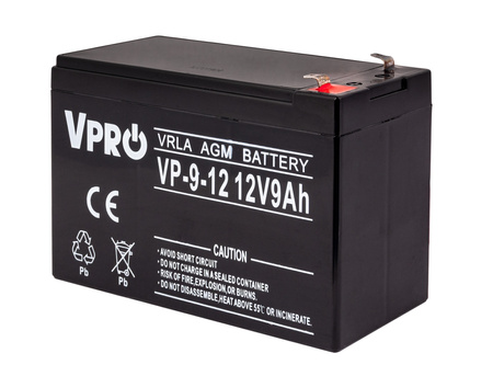 Akumulator AGM VRLA V-PRO 12V 9Ah Bezobsługowy VOLT POLSKA