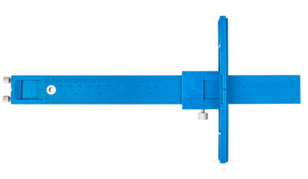 Szablon stolarski centrujący przyrząd znacznik wzór do otworów 25cm FALON-TECH