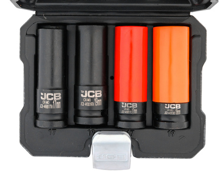 Klucz pneumatyczny udarowy do kół 1/2" BJC + nasadki do felg 17-19mm JCB