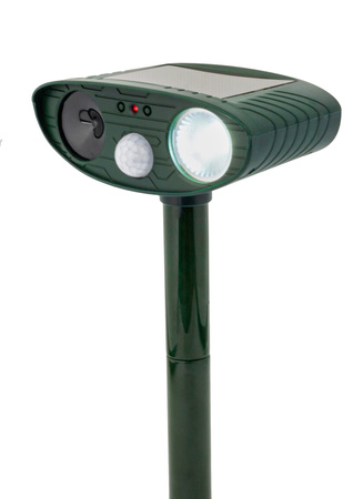 Ogrodowy solarny odstraszacz gryzoni i zwierząt (kun, myszy, szczurów kretów) DOBERMAN VOLT POLSKA