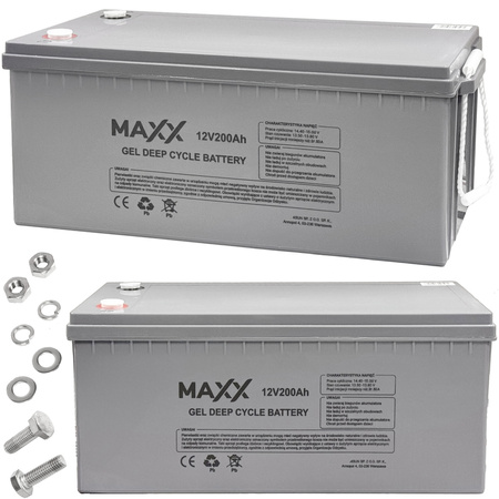 Akumulator żelowy do zasilania awaryjnego CO UPS DEEP CYCLE GEL 12V 200Ah 4SUN