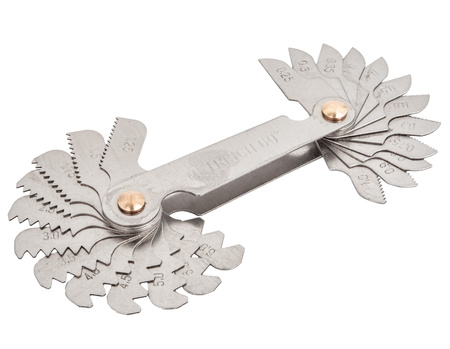 Gwintomierz miernik gwintu wzornik grzebień 0,25-6mm 24 el FALON-TECH