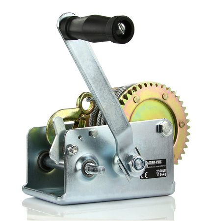 Wyciągarka korbowa linowa uciąg 1136 kg 2500 LB MAR-POL