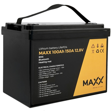 Akumulator LiFePO4 BMS do łodzi kampera paneli mata grzewcza 100Ah 12V 150A 4SUN