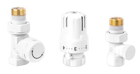 Zestaw termostatyczny 1/2" prosty - głowica + zawory DN15 DIAMOND