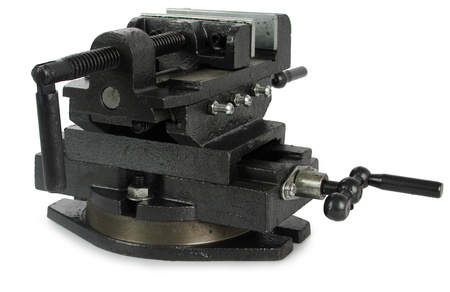 Imadło maszynowe krzyżowe dwuosiowe obrotowe 100mmMAR-POL