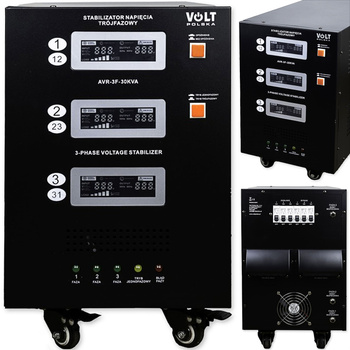 Stabilizator napięcia AVR PRO 30kVA trójfazowy 3% automatyczny VOLT POLSKA