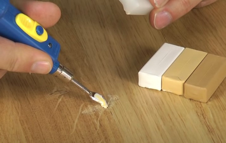 Zestaw wosków do naprawy paneli podłóg i parkietów GEKO