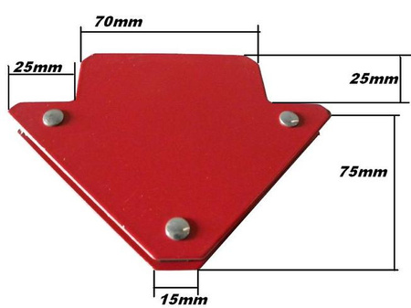Magnetyczny kątownik spawalniczy udźwig 11,5 kg SILVER