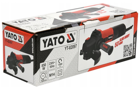 Szlifierka kątowa 850w kątówka tarcza 125mm YT-82097 YATO